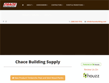 Tablet Screenshot of chacebuilding.com